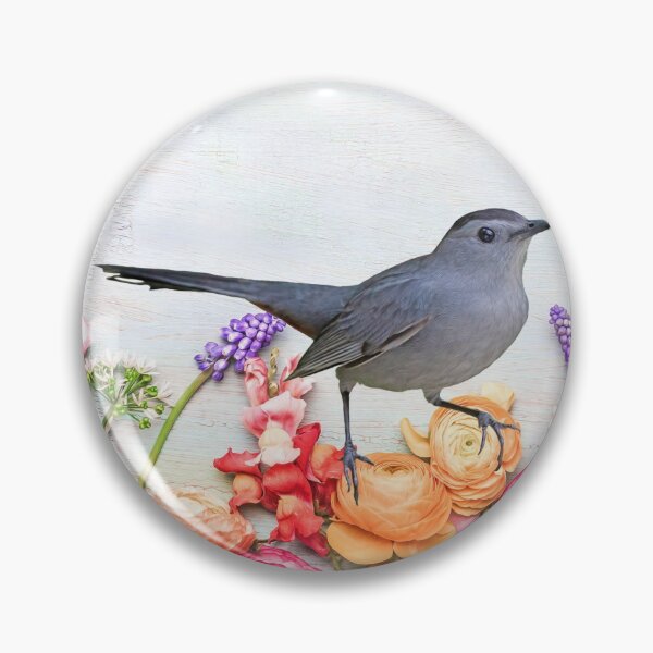 Item preview, Gray Catbird in the Flower Garden designed and sold by FineArtography.