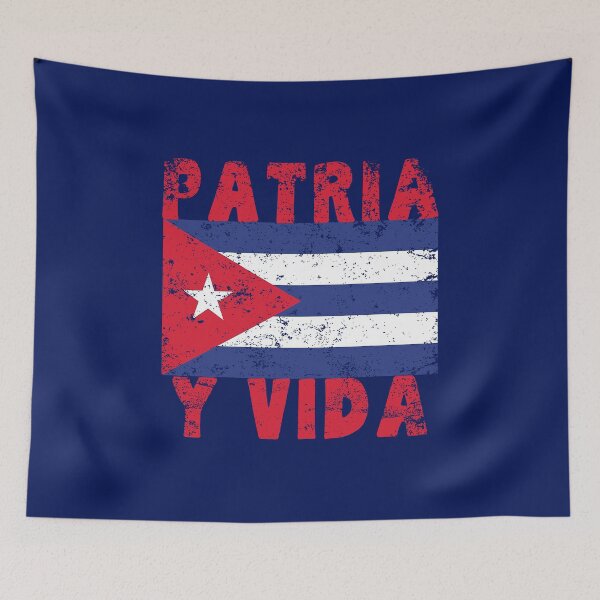 Artikelvorschau, KUBA Patria Y Vida con Cuba Bandera Distressed entworfen und verkauft von LoveAndDefiance.