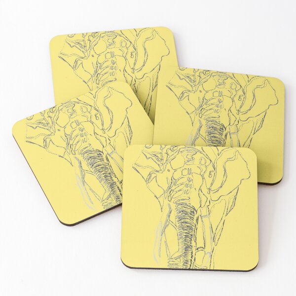 Item preview, Elephant, feather pencil, digital artwork designed and sold by Univ21.