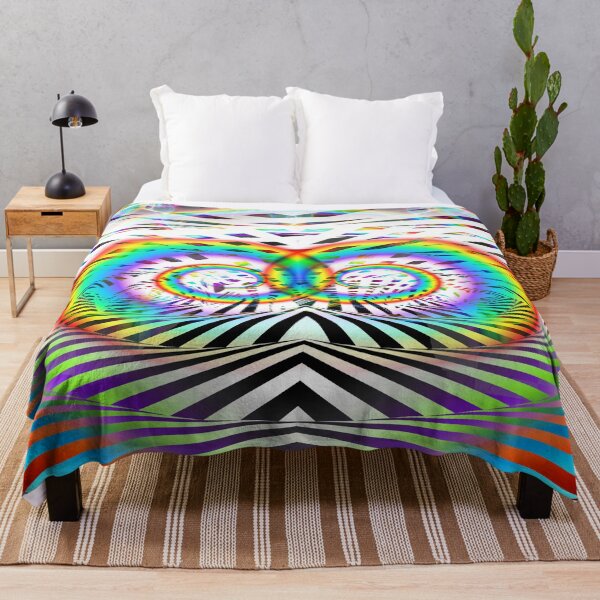 Item preview, Optical Art Rainbow 6 (póster psicodélico) designed and sold by Discordant Dreams Art.