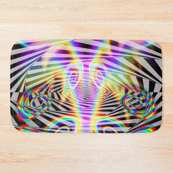 Artikelvorschau, Optical Art Rainbow 7 (psychedelisches Poster) entworfen und verkauft von Discordant Dreams Art.