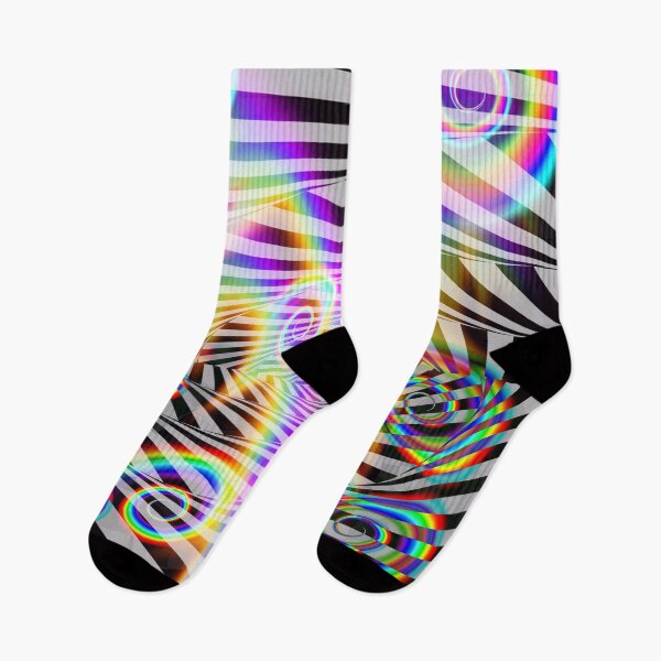 Artikelvorschau, Optical Art Rainbow 7 (psychedelisches Poster) entworfen und verkauft von Discordant Dreams Art.