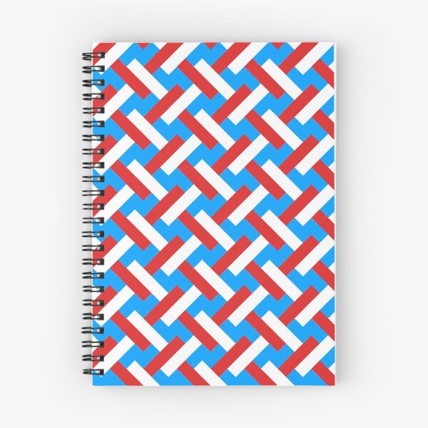 Item preview, Red white and Blue Geometric Weave Pattern designed and sold by TMBTM.
