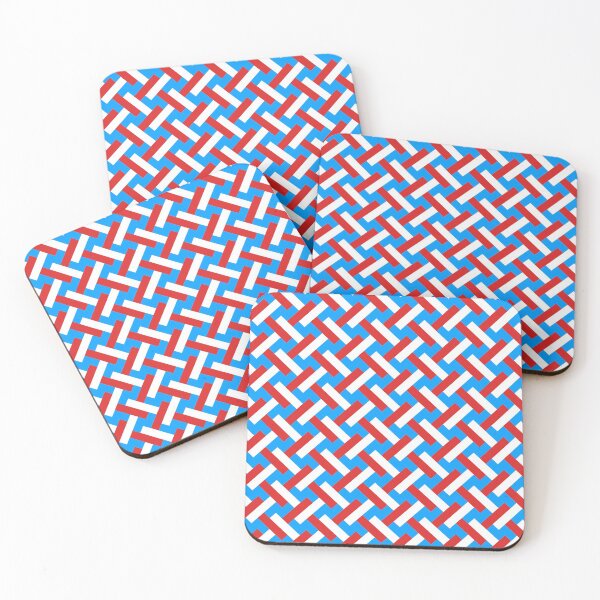 Item preview, Classy and Elegant Red white and Blue Art Deco Pattern designed and sold by TMBTM.