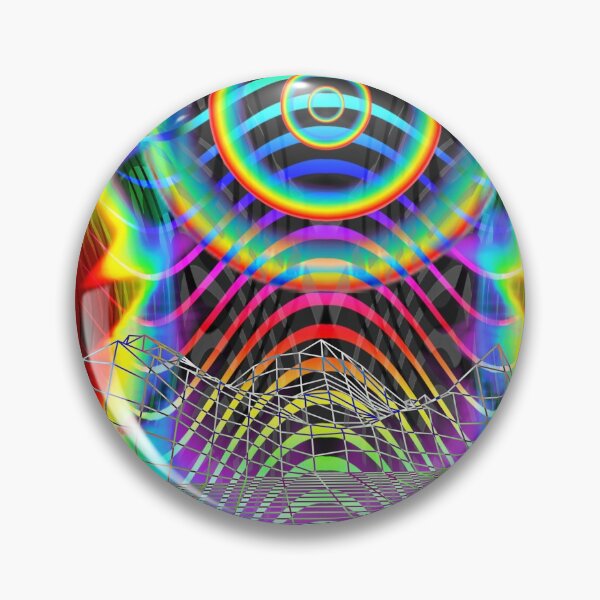 Artikelvorschau, Optical Art Rainbow 4 (Gradient) psychedelisches Postergeschenk entworfen und verkauft von Discordant Dreams Art.