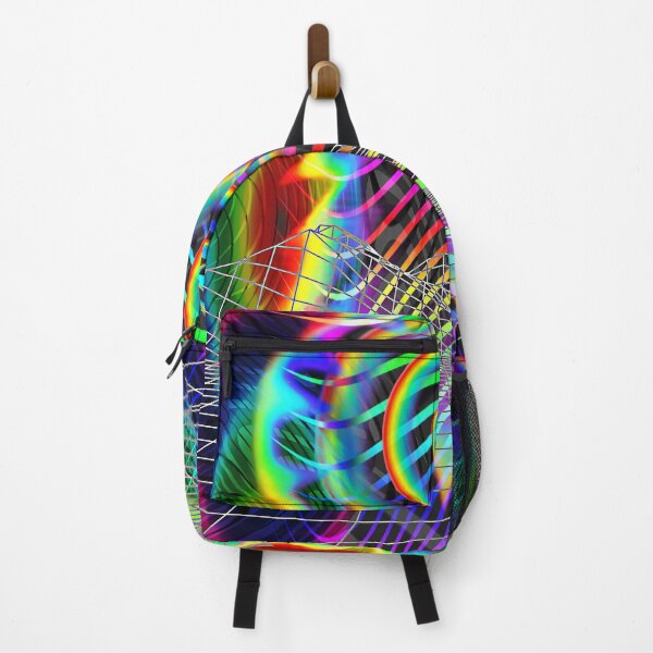 Item preview, Regalo de póster psicodélico Optical Art Rainbow 4 (Gradient) designed and sold by Discordant Dreams Art.