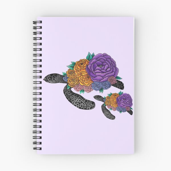 Item preview, Floral Turtle family designed and sold by Melville-Magic.