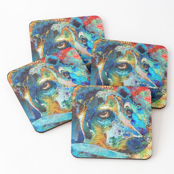 Item preview, Cute Colorful Beagle Dog Art by Sharon Cummings designed and sold by Sharon Cummings Art.