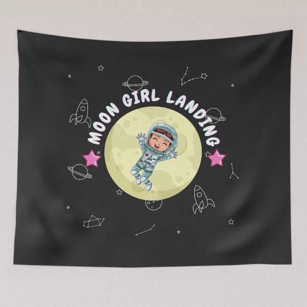 Item preview, Regalo de diseño Moon Girl Landing 2024 designed and sold by TopVision.