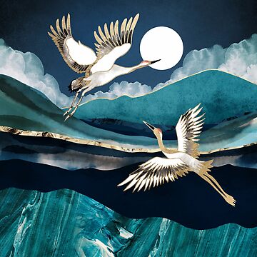Artwork thumbnail, Midnight Cranes by spacefrogdesign