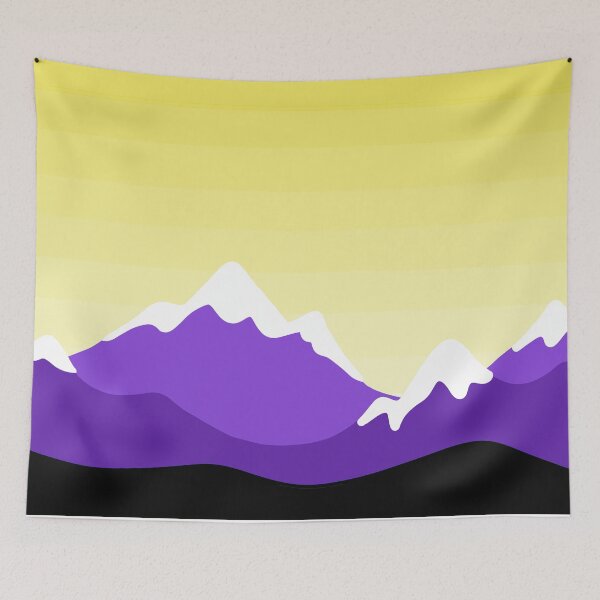 Item preview, Nonbinary Pride Landscape designed and sold by izzychar.
