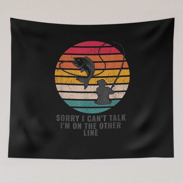 Item preview, Mens Sorry I Can't Talk I'm On The Other Line Fishing  designed and sold by tashiav.