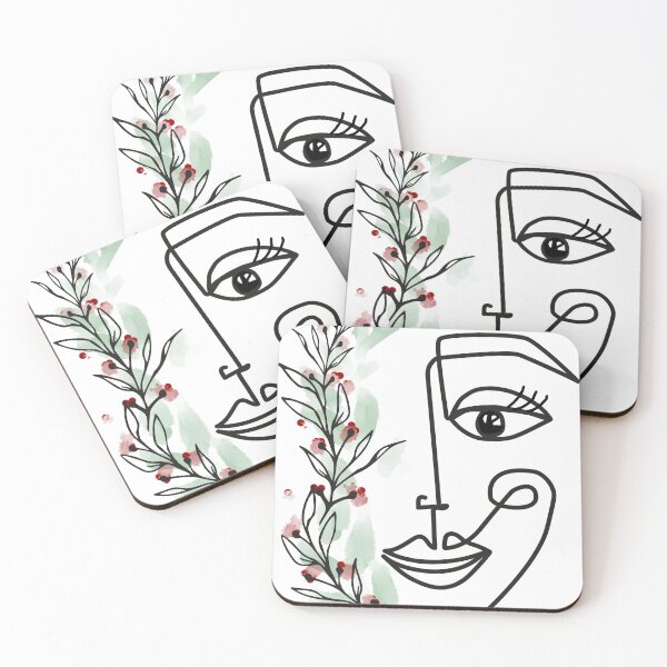 Item preview, One Line Art - With watercolor painting designed and sold by MARALI-Designs.