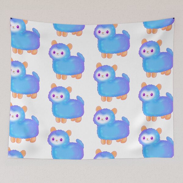 Item preview, Kawaii Blue Alpaca designed and sold by With Love, InspireMari.