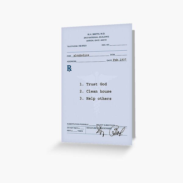 Dr. Bob's Prescription Greeting Card