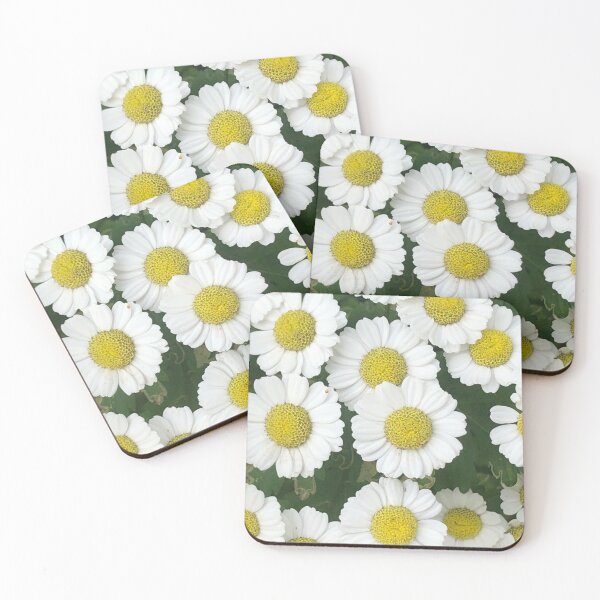 Item preview, Feverfew white and yellow daisies designed and sold by FunkiFunki.