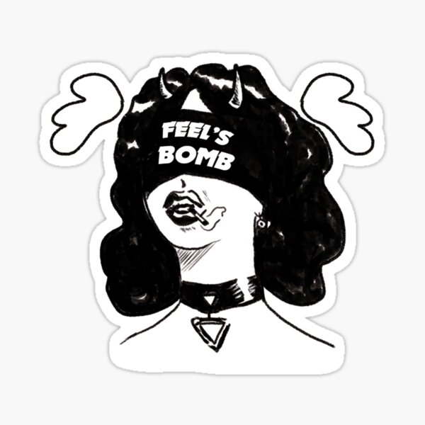 Blindfolded woman Sticker for Sale by artwork-ty