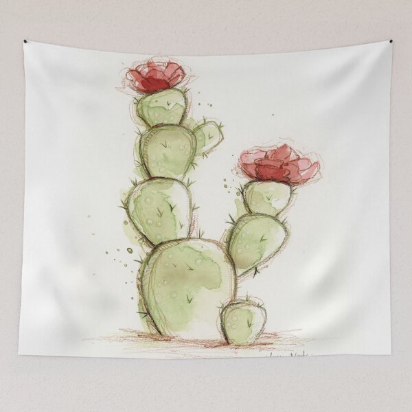 Item preview, Cactus watercolor designed and sold by tessakatecreate.