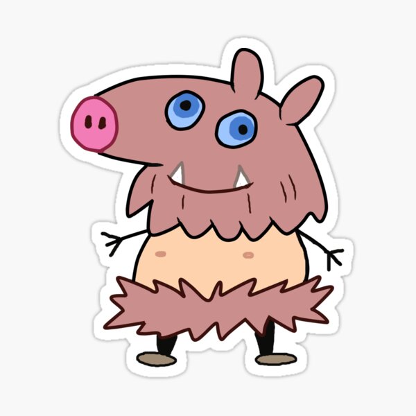 Tueur de démons Kimetsu No Yaiba Inosuke Pig Boy Cartoons Sticker