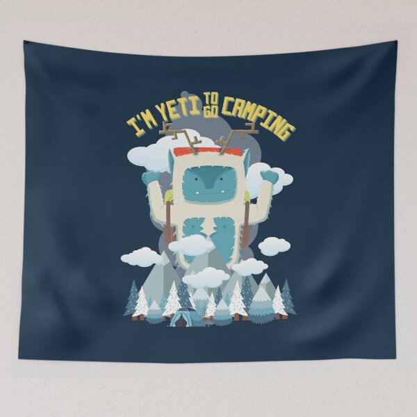 Item preview, Yeti to go camping designed and sold by Give Me that Pencil.