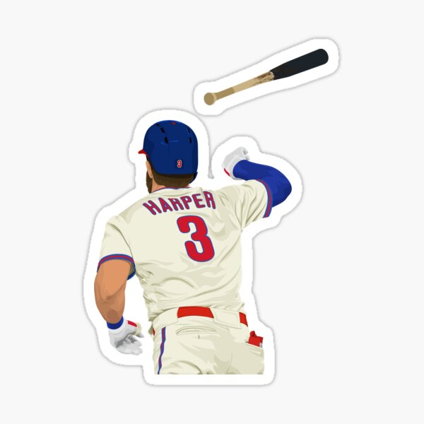 Bryce Harper Bat Flip Sticker