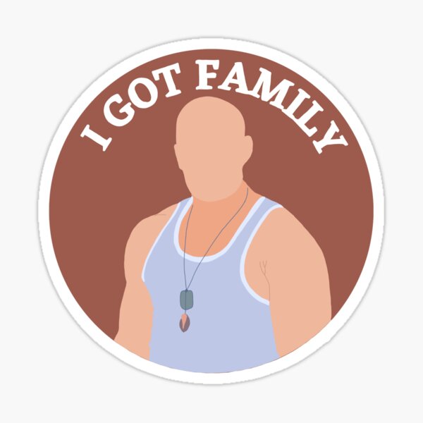 Funny Family meme, Dom Toretto Memes, Bald guy Family meme Sticker  Sticker for Sale by JayDesigns101