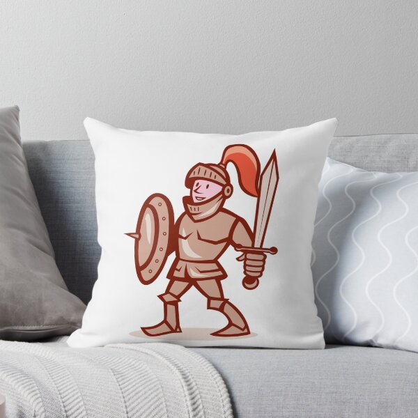 Item preview, Knight Shield Sword Cartoon designed and sold by patrimonio.
