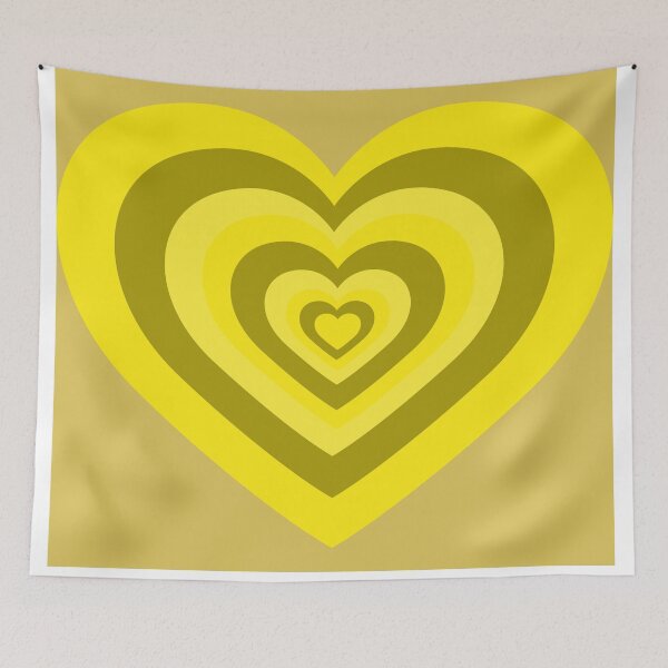 Item preview, YELLOW AESTHETIC HEART  designed and sold by RetroPlaceee.