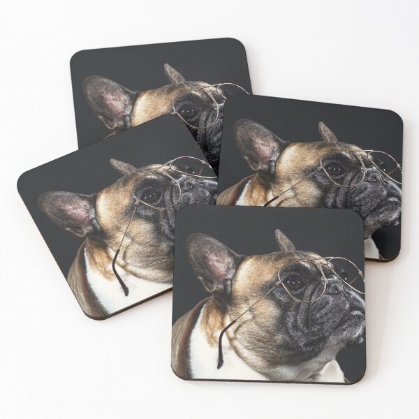 Item preview, a-french-bulldog-looks-intellectual-in-reading-glasses designed and sold by artbyjacs.