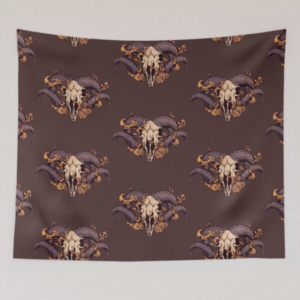 Item preview, Smoky Sheep Skull  designed and sold by LaGode.