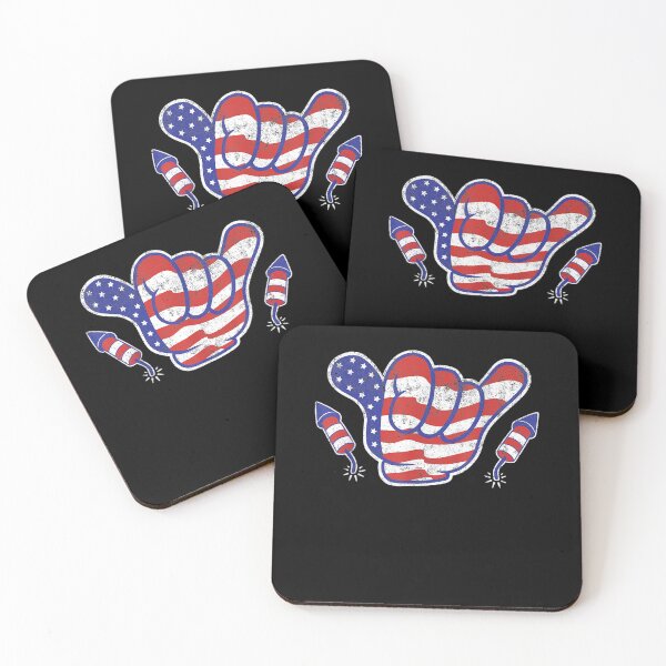 Item preview, Fun 4th Of July Shaka Hand American Flag Distressed Graphic  designed and sold by tashiav.