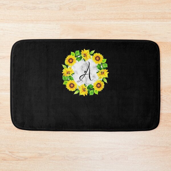 Item preview, Sunflower Letter A Initial Flower Style Design  designed and sold by tashiav.