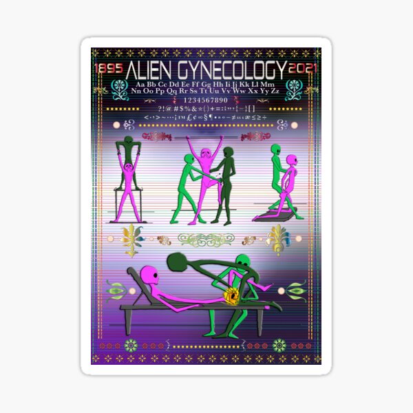 Alien Gynecology, a neosampler Sticker