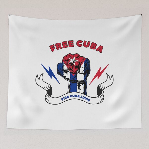 Artikelvorschau, viva cuba libre freies kuba vintage flagge geschenk entworfen und verkauft von alfa-rouk.