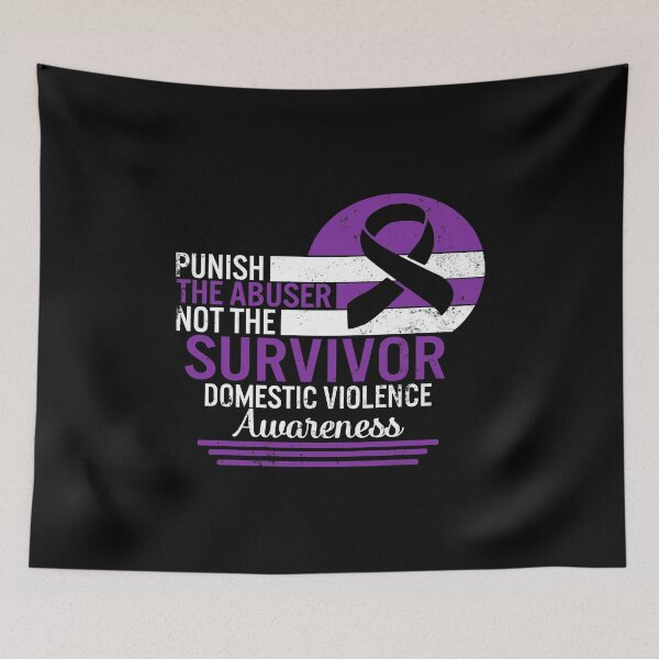 Item preview, Punish The Abuser Not The Survivor, Domestic Violence Awareness Shirt, Domestic Violence Warrior, Domestic Violence Support T-Shirt, Domestic Violence Purple Ribbon Tee designed and sold by Sifoustore.