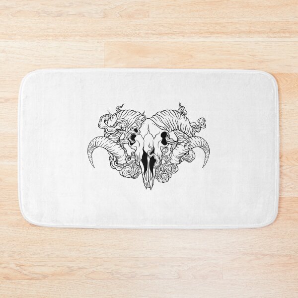Item preview, Smoky Sheep Skull - Black Lines  designed and sold by LaGode.