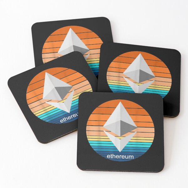Item preview, Cryptocurrency Ether Blockchain Etereum Retro Sunset  designed and sold by tashiav.