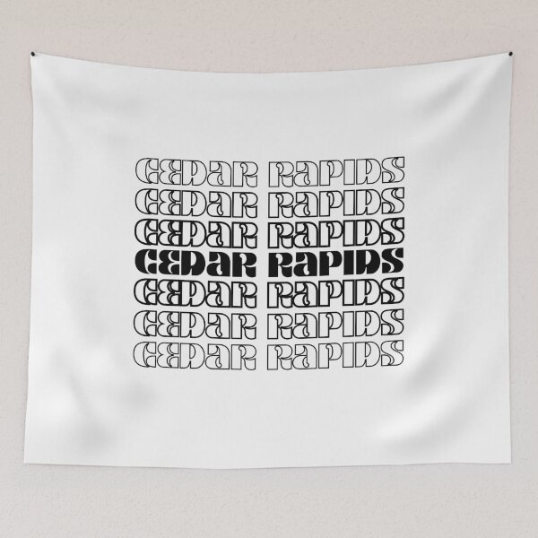 Item preview, CEDAR RAPIDS retro thank you bag design  designed and sold by ashcmille.