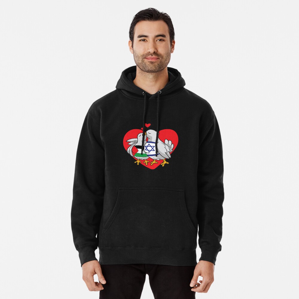 Demons and angels red and black split discount hoodie