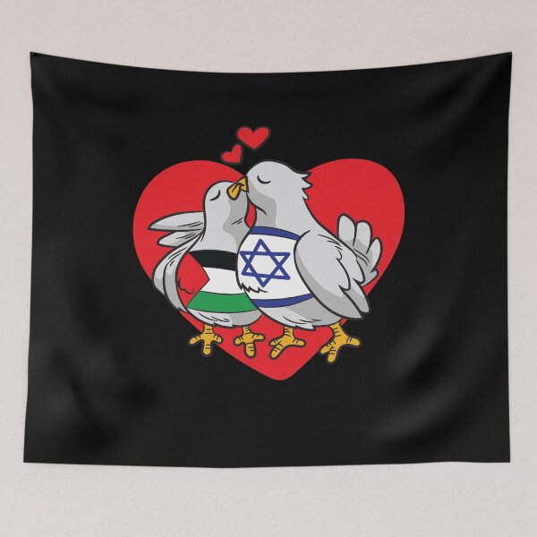 Item preview, Israel Palestine Friendship Love Dove of Peace designed and sold by Moonpie90.