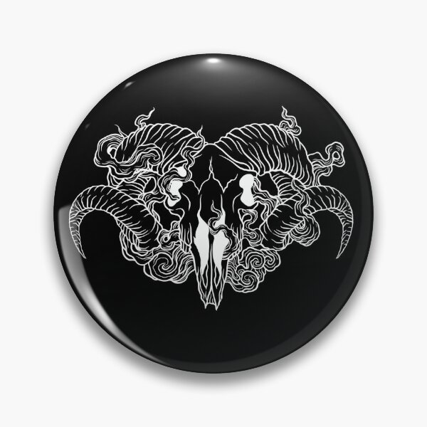 Item preview, Smoky Sheep Skull - White Lines  designed and sold by LaGode.