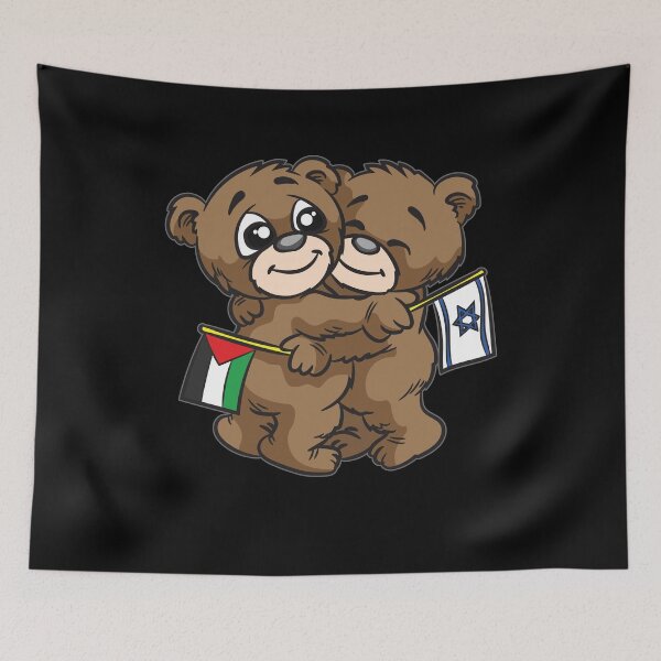 Item preview, Palestinian And Israeli Friendship Teddy Hugging designed and sold by Moonpie90.