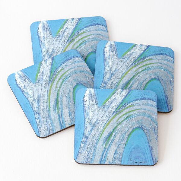 Item preview, Abstract Art Blue and Silver by Caio Santos designed and sold by veronicajorge.