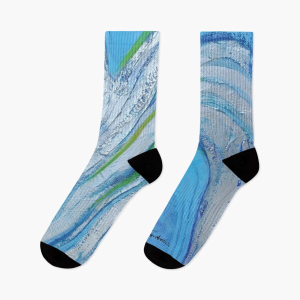 Item preview, Abstract Art Blue and Silver by Caio Santos designed and sold by veronicajorge.