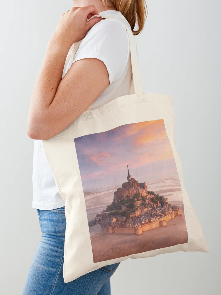 ★Le Mont Saint Michel★ ANILLE Advertisement Tote Bag_Grey Mont-Saint-Michel, France