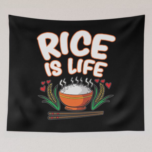 Item preview, Rice Is Life Indian Chinese Filipino Humor designed and sold by Moonpie90.
