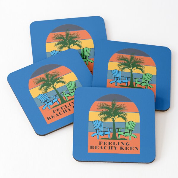 Item preview, Feeling Beachy Keen - Beach Chairs Palm Tree Blue BG designed and sold by KeysTreasures.