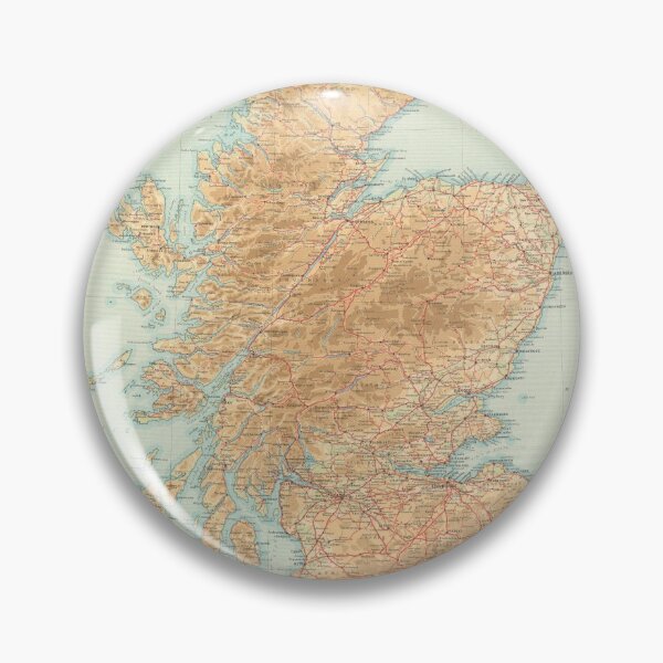 Item preview, Old Scotland Map (1912) Vintage Scottish Atlas designed and sold by BravuraMedia.