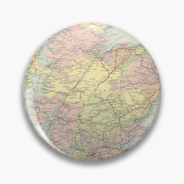 Item preview, Old Scotland Map (1912) Vintage Scottish Atlas designed and sold by BravuraMedia.