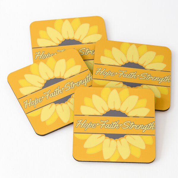 Item preview, Sunflower Hope Faith Strength  designed and sold by Chronic Illness Awareness Shop.